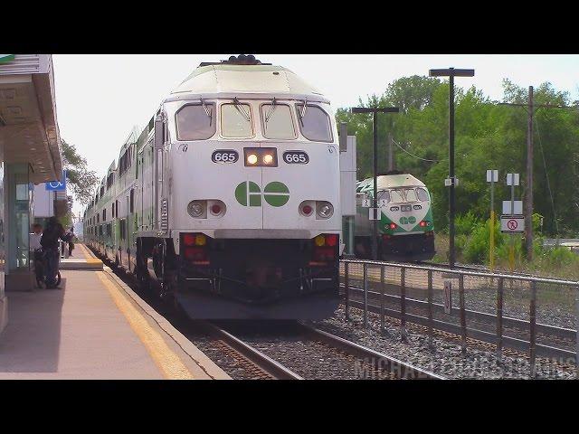 GO Train Action at Port Credit and Clarkson - Featuring LTEX Switching Action!