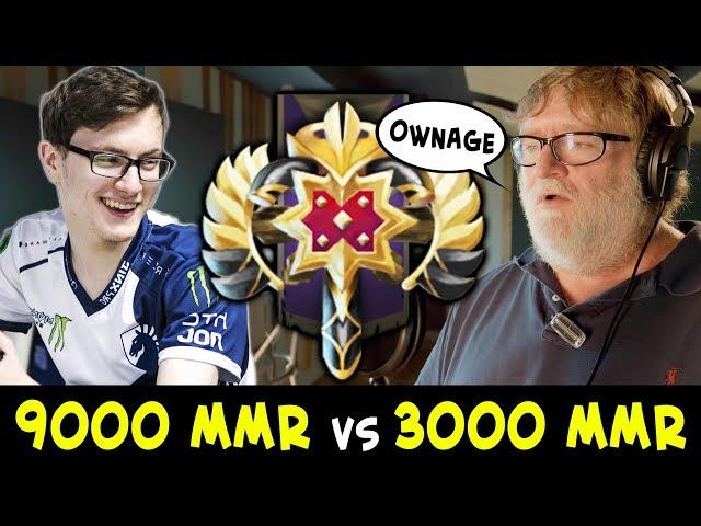 When 9000 MMR meets 3000 MMR — Miracle lane vs Legend