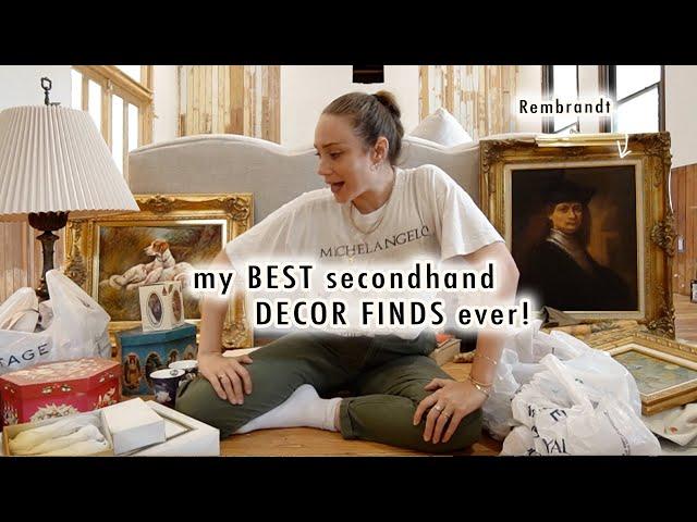 my BEST secondhand DECOR FINDS ever!!! *vintage decor haul* | XO, MaCenna Vlogs