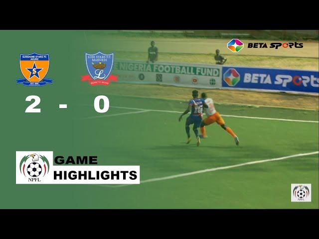 Sunshine Stars shine brighter! (Sunshine Stars 2 - 0 Lobi Stars)  | NPFL Highlights