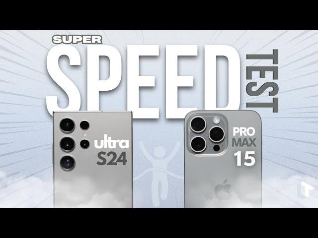 Samsung Galaxy S24 Ultra vs iPhone 15 Pro Max SUPER Speed Test