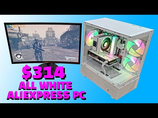 All White AliExpress PC with a Unique GPU!