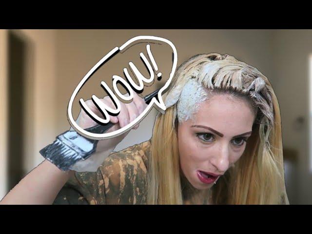 Bleaching Using 40 VOL. | Long Dark Roots