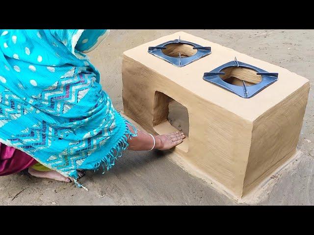 How to make Chulha । Mitti Chulha Design। Village Home Chulha Making Video #Viral #Trending