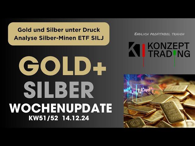 Gold+Silber Wochenupdate || Manipulatoren beenden Aufwärtsbewegung? || Analyse Silber Minen ETF SILJ