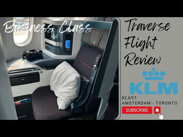 KLM World Business Class Review 787-10 Dreamliner Amsterdam - Toronto