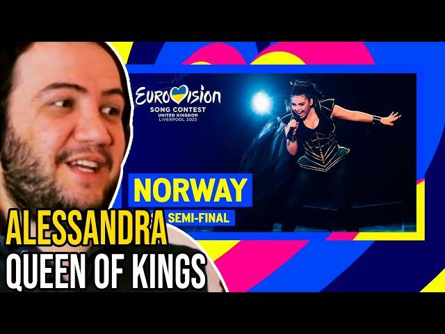 Alessandra - Queen of Kings (LIVE) Norway   First Semi-Final  Eurovision 2023 TEACHER PAUL REACTS