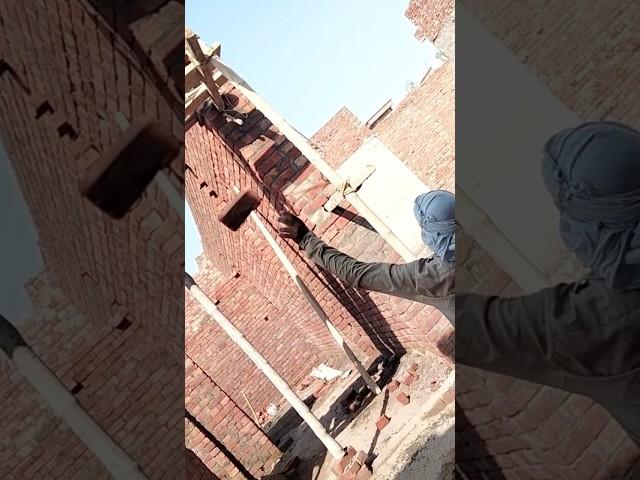 Bricks Lifting Technique | Bricks Sounds | Bricks chut pe Kesy Charhaye #bricksound #bricks #rooftop