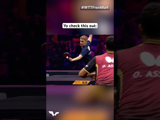 The most creative way to seal match point 🫡 #WTTFrankfurt #TableTennis