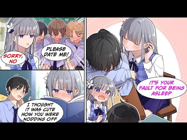[Manga Dub] The girl who rejects every boy in class gets embarassed when I say she's cute and...
