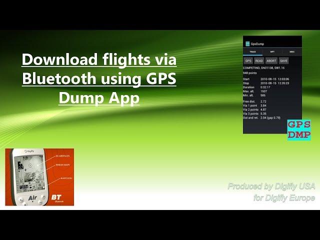 Track Download Using Bluetooth & GPS Dump