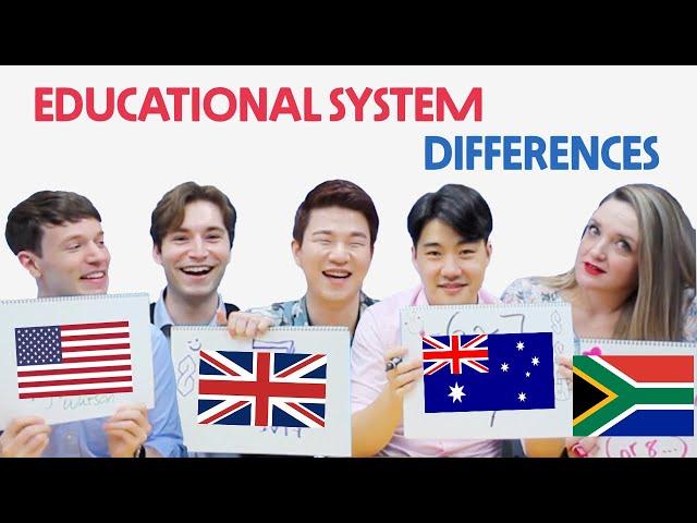 US / UK / Australia / South Africa Educational System Differences