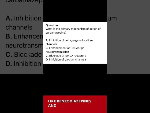 What is the mechanism of action of carbamazepine?