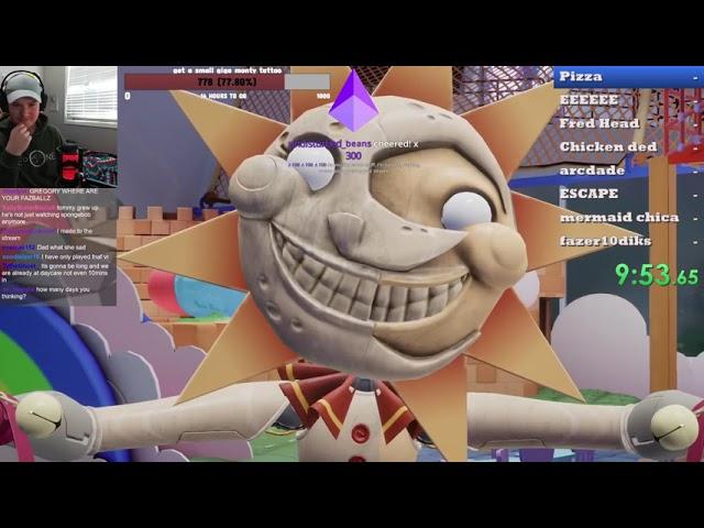 FNaF: SB 600% Speedrun VOD | April 30 2022