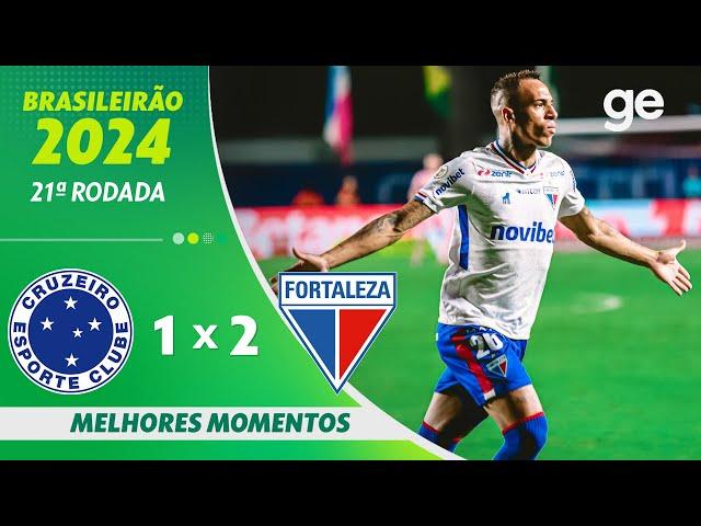 CRUZEIRO 1 X 2 FORTALEZA | MELHORES MOMENTOS | 21ª RODADA BRASILEIRÃO 2024 | ge.globo