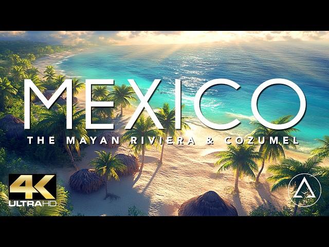 MEXICO - MAYAN RIVIERA & COZUMEL IN 4K DRONE FOOTAGE (ULTRA HD) - Beach Paradise Landscapes UHD