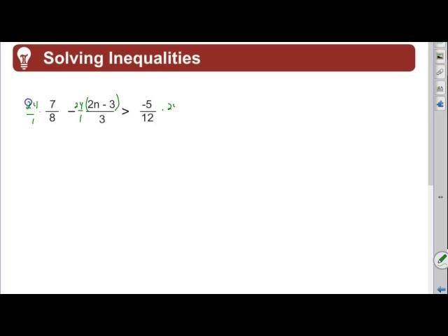 Algebra 1 Quick Review: Solving Inequalities by Rick Scarfi