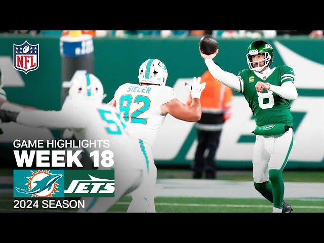 Miami Dolphins vs. New York Jets | 2024 Week 18 Game Highlights