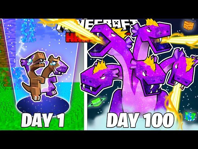 I Survived 100 Days as a COSMIC HYDRA in HARDCORE Minecraft