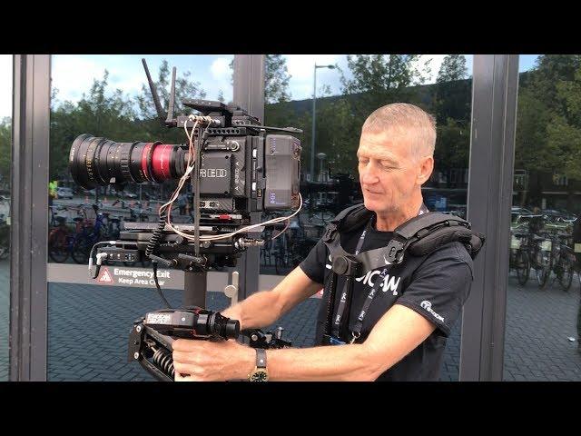 Garrett Brown & Chris Fawcett presenting new Steadicam M-1 Volt