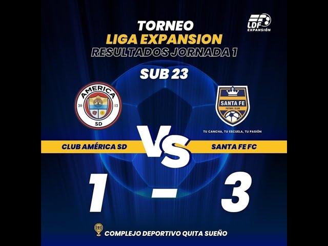 Liga expansion (LDF) Santa Fe FC VS America FC (3-1) IDA- Primera Fecha 23/3/23