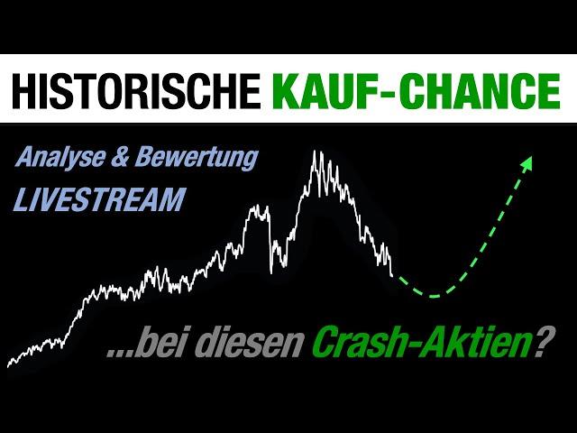 Jetzt KAUFEN: Top Crash-Aktien mit Rabatt (Livestream)