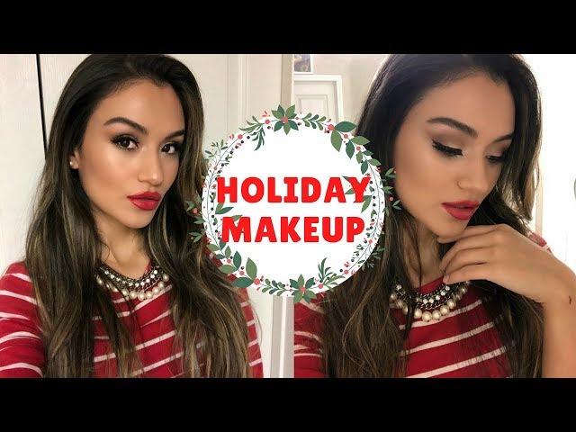 How to: Classic Holiday Makeup Tutorial || Kemana Cubas