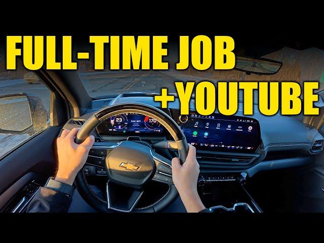 How To Work A Full-Time Job AND YouTube | Sunset Drives Ep. 3