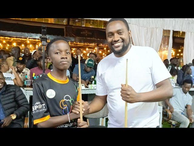 HERBERT MUKISA vs JAMAL IBRAHIM.   TIMBA XO INTERNATIONAL POOL CARNIVALRACE TO 9 IN 90 MINUTES.