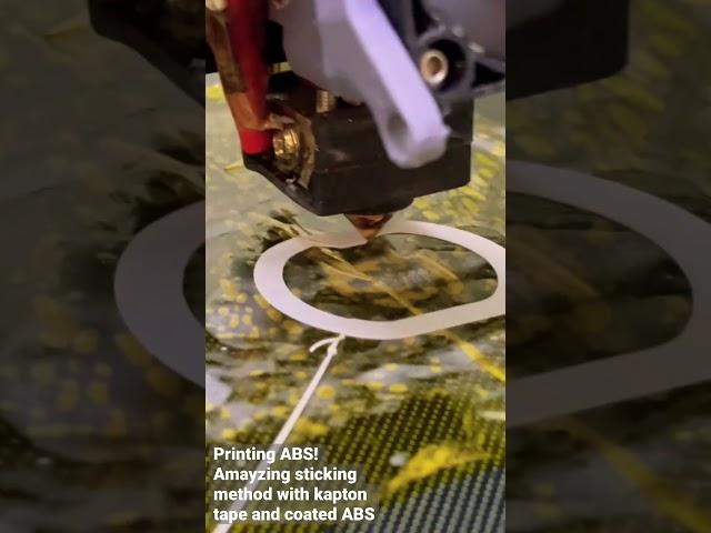 Amayzing sticking method with kapton tape and acetone #cnc #3dprinting #diy #3d #viral #shortsvideo