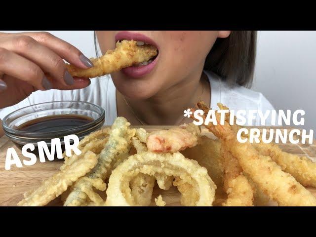 Deluxe Assorted Tempura | ASMR *Satisfying Crunch Eating Sounds| N.E Let's Eat