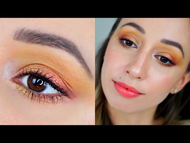 Light Bronze Eye Makeup Tutorial - Essence Disney Jasmine Palette