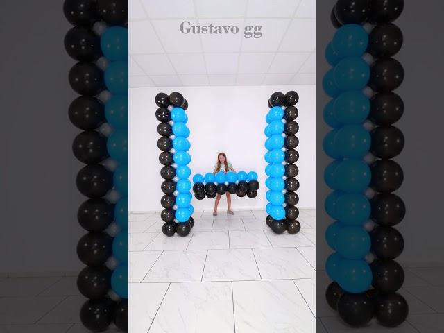 balloon decoration ideas  birthday decoration ideas at home #gustavogg #shorts #balloon #diy