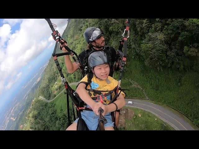 Hannah paragliding at Kokol Hill,Sabah 29/1/20