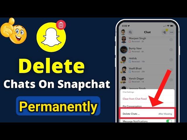 How To Delete Snapchat Chats Permanently | Snapchat Ke Message Delete Kaise Kare