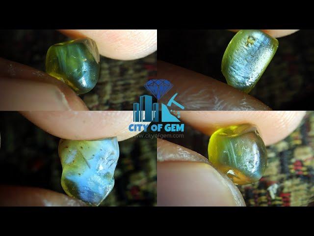 Ceylon Natural Chrysoberyl Cats Eye Rough Gemstones