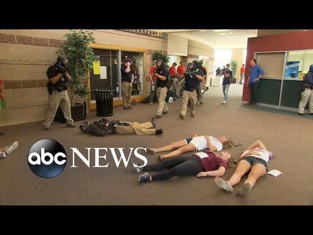 Police Practice Active Shooting Drill at Colorado High School