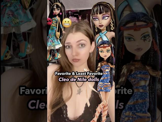 Favorite and LEAST favorite Cleo De Nile dolls ️🩵 #MonsterHigh