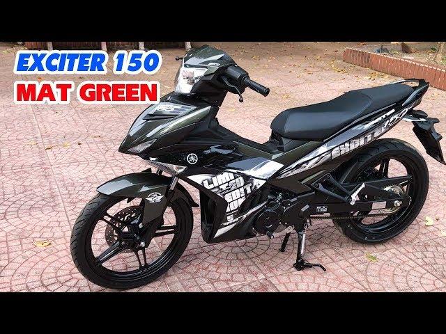 Exciter 150 MAT GREEN Xanh Xám Đen ▶ Siêu đẹp và rất Cứng!