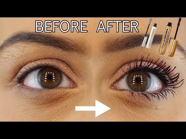 GRANDE COSMETICS GRANDE PRIMER PRE-MASCARA + GRANDE DRAMA INTNESE THICKENING MASCARA REVIEW + DEMO!