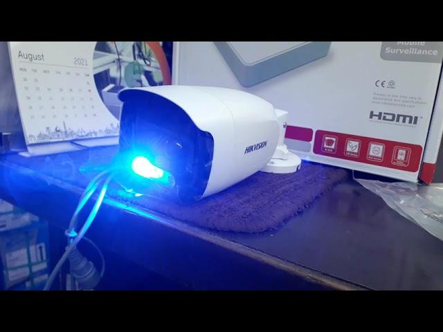 Hikvision Camera with Motion sensor and Alarm "Light & Sound"