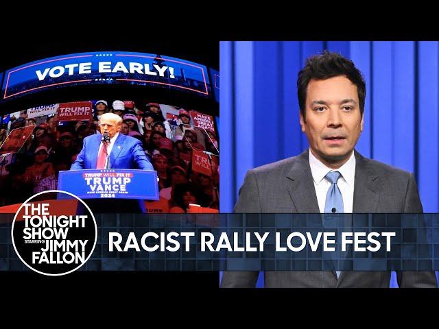 Trump Calls Racist MSG Rally an "Absolute Love Fest" with One Week Left Until 2024 Election