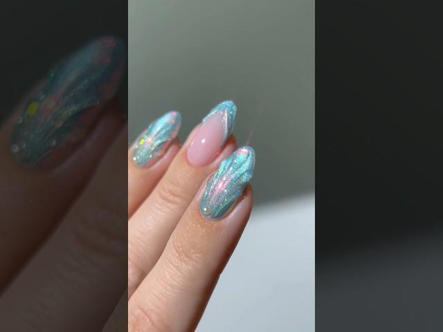 ‍️🫧 she was a mermaid  #nails #nailart #nailhacks #nailpolish