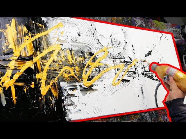 Abstract painting class - Acrylic triptych painting | Alaska | John Beckley