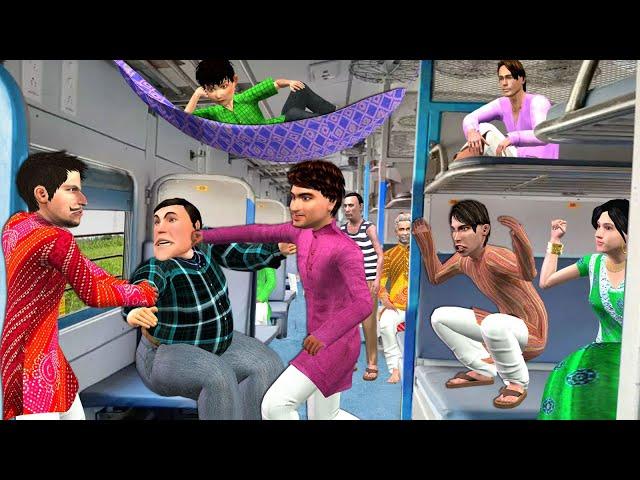 Train Khidki Seat Ke Liye Ladai Hindi Kahaniya Hindi Moral Stories Hindi Stories Funny Comedy Video