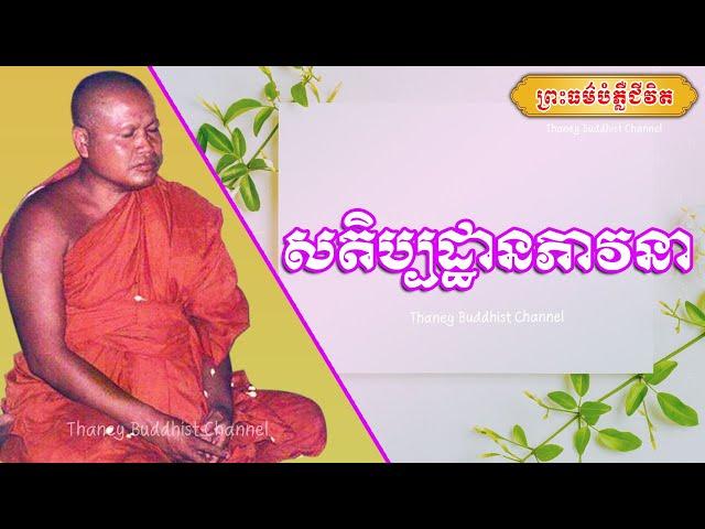 សតិប្បដ្ឋានភាវនា |ព្រះធម្មវិបស្សនា សំ ប៊ុនធឿន កេតុធម្មោ | Thaney Buddhist Channel