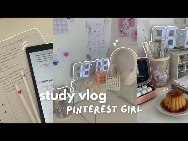 Study vlog 5am morning routine, revising for exams, desk makeover, new iPad unboxing, skincare