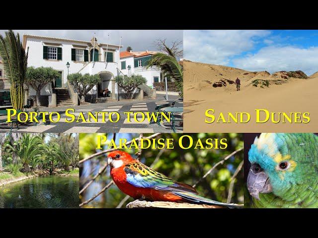 4k The Town of Vila Baleira, Porto Santo - Sand Dunes and Paradise Oasis - Madeira