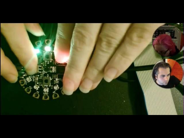CircuitPlayground in the @arduino IDE LIVE! @adafruit @mbanzi @mellis #arduino