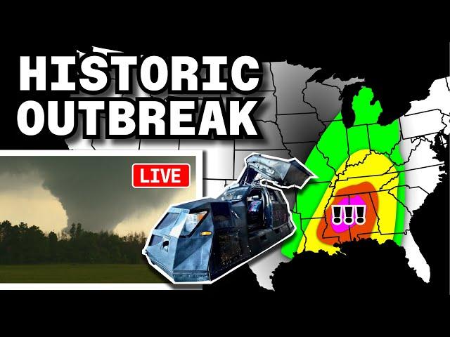 MASSIVE TORNADO OUTBREAK - ON THE GROUND